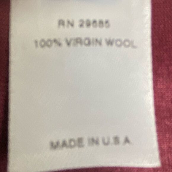 Pendleton Vintage Wool Burgundy Longline Blazer Academia Minimalist Size 10 - Picture 5 of 12
